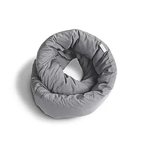 41gxhnwLBhL. SS300  - Huzi Infinity Pillow - Home Travel Soft Neck Scarf Support Sleep (Grey)