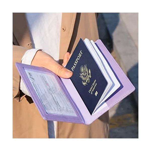 51p+a+o2gHL. SS600  - TIGARI Passport Holder Women Men, Travel Essentials Passport Wallet, Travel Must Haves Passport and Vaccine Card Holder Combo, PU Leather Passport Cover Protector Travel Accessories