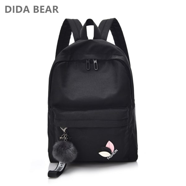 745 3f07d1e6cf8baa2c489d8499346848af 600x600 - Trendy Waterproof Women's Travel Backpack with Pompon